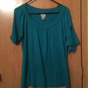 Teal blouse